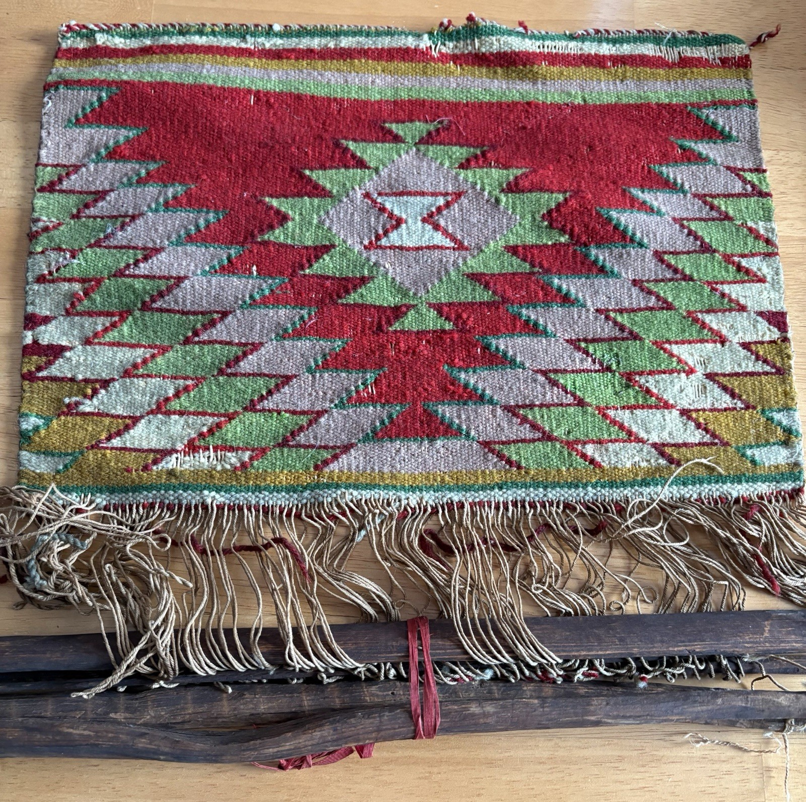 Antique Native American Navajo Weaving Rug