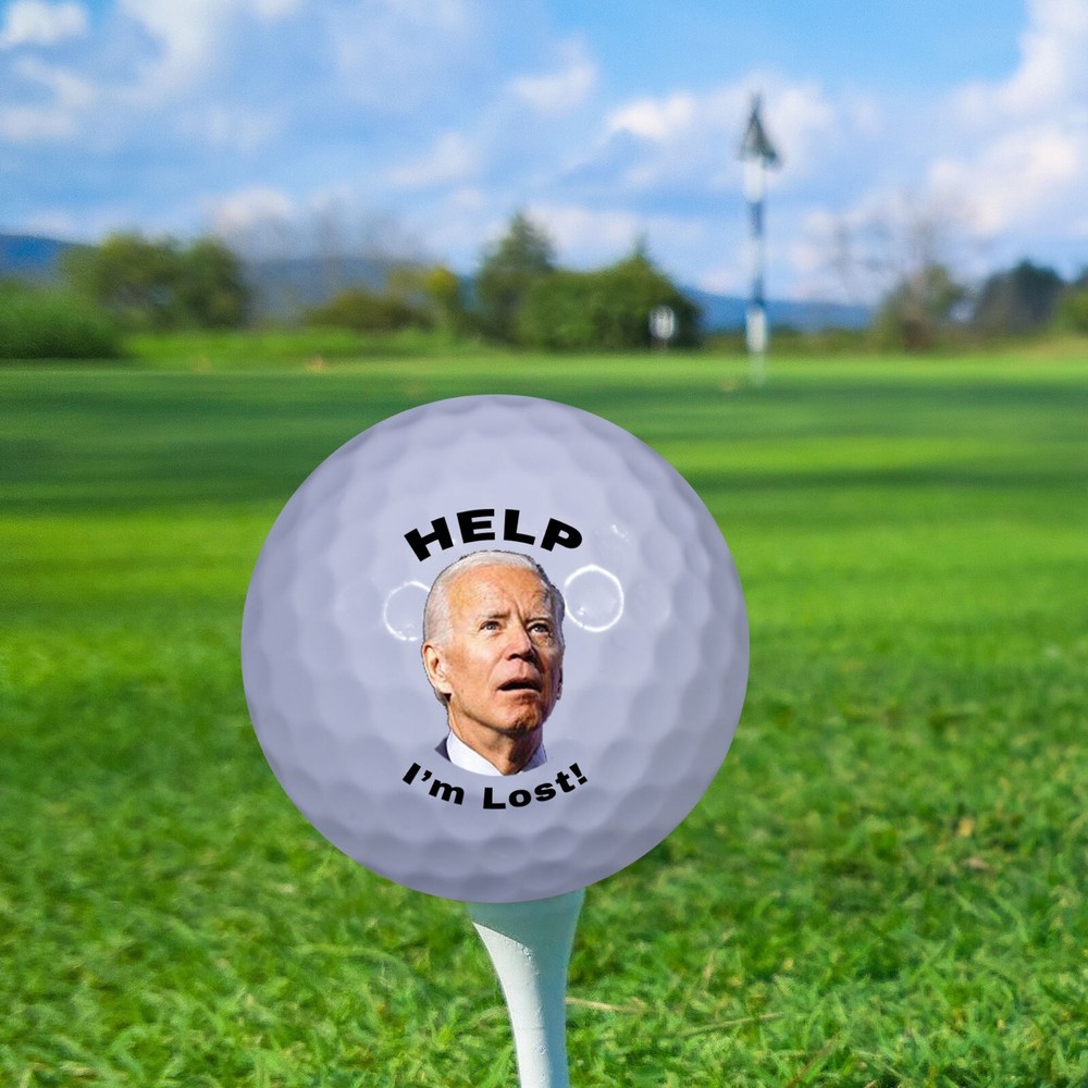 Help I'm Lost! Joe Biden Golf Balls 3 Pack - Great Gift Idea
