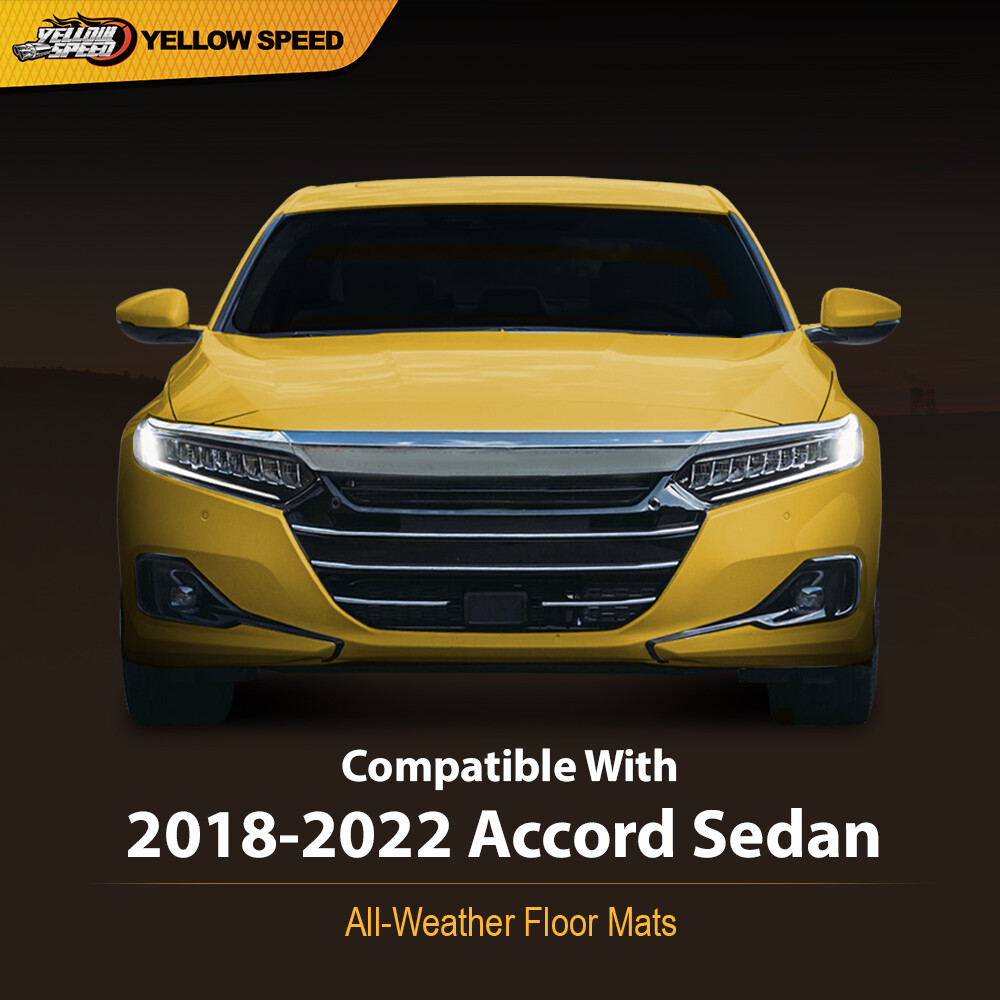 Floor Mats Fit For 2018-2022 Honda Accord Sedan Waterproof Protection Liners 3pc