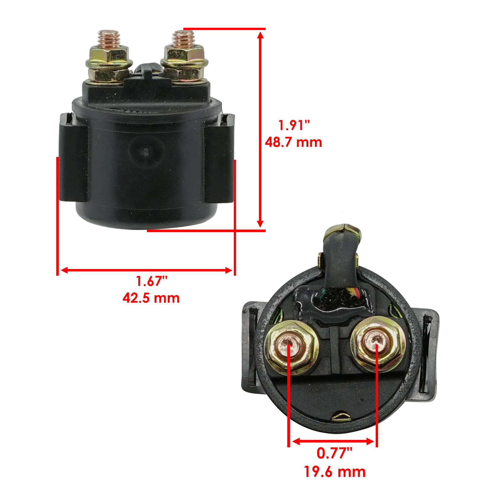 Caltric Starter Solenoid Relay Switch for Honda Pioneer 1000 SXS1000 2016-2023