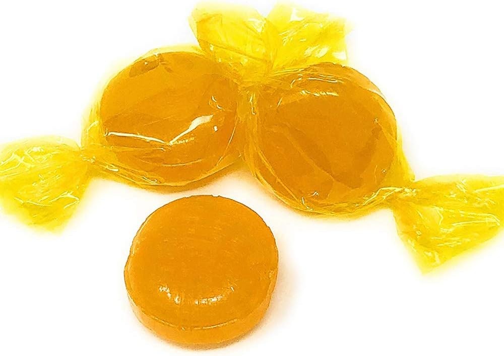 Butterscotch Buttons, Arcor Premium Bulk Wrapped Hard Candy,