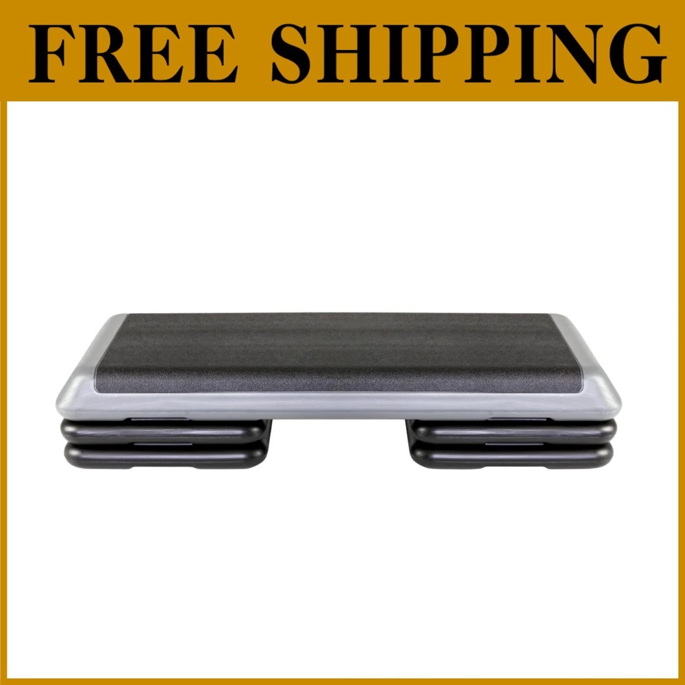 Step Exercise Platform with 4 Stackable Risers
