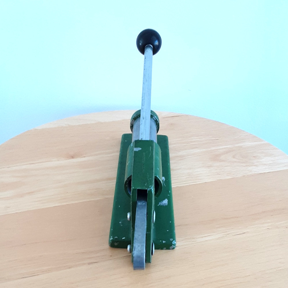Vintage Nutcracker, Tabletop Style, Hand Lever, Kitchen Tool Collectible, Green