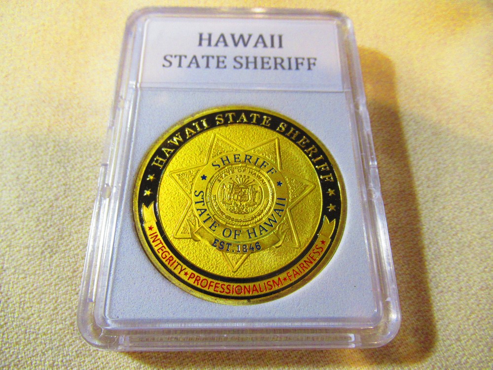 HAWAII STATE SHERIFF Challenge Coin