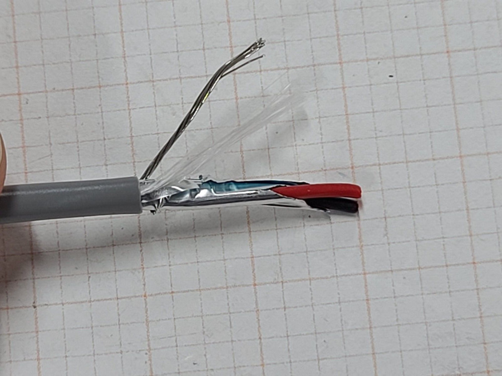 Priority Wire P2032S 18/2C Shielded Sound/Security Cable Riser Gray E2032S /50ft