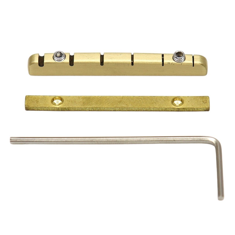 6 String Electric Guitar Nut 42mm Split Regulation Adjustable Height Brass Nut