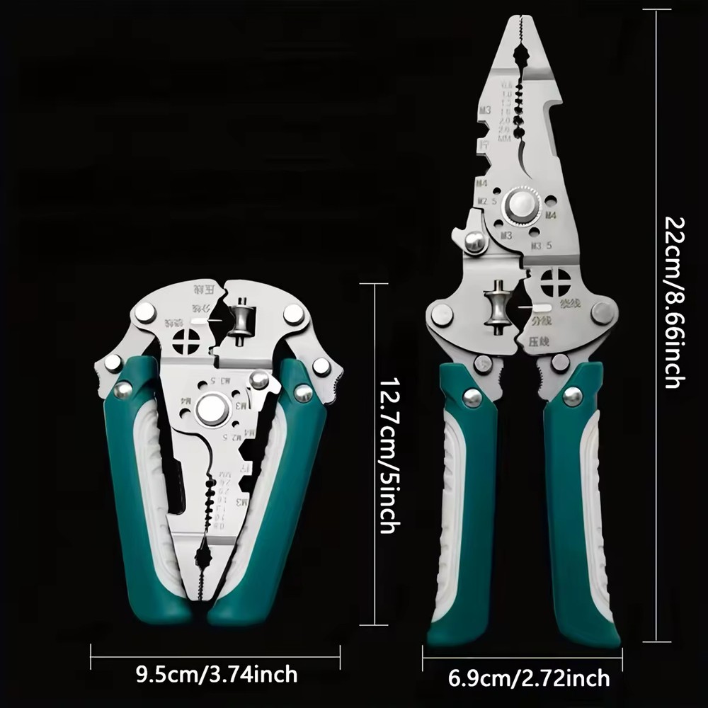 Foldable wire stripper, pulley design multi-function electrician wire splitter