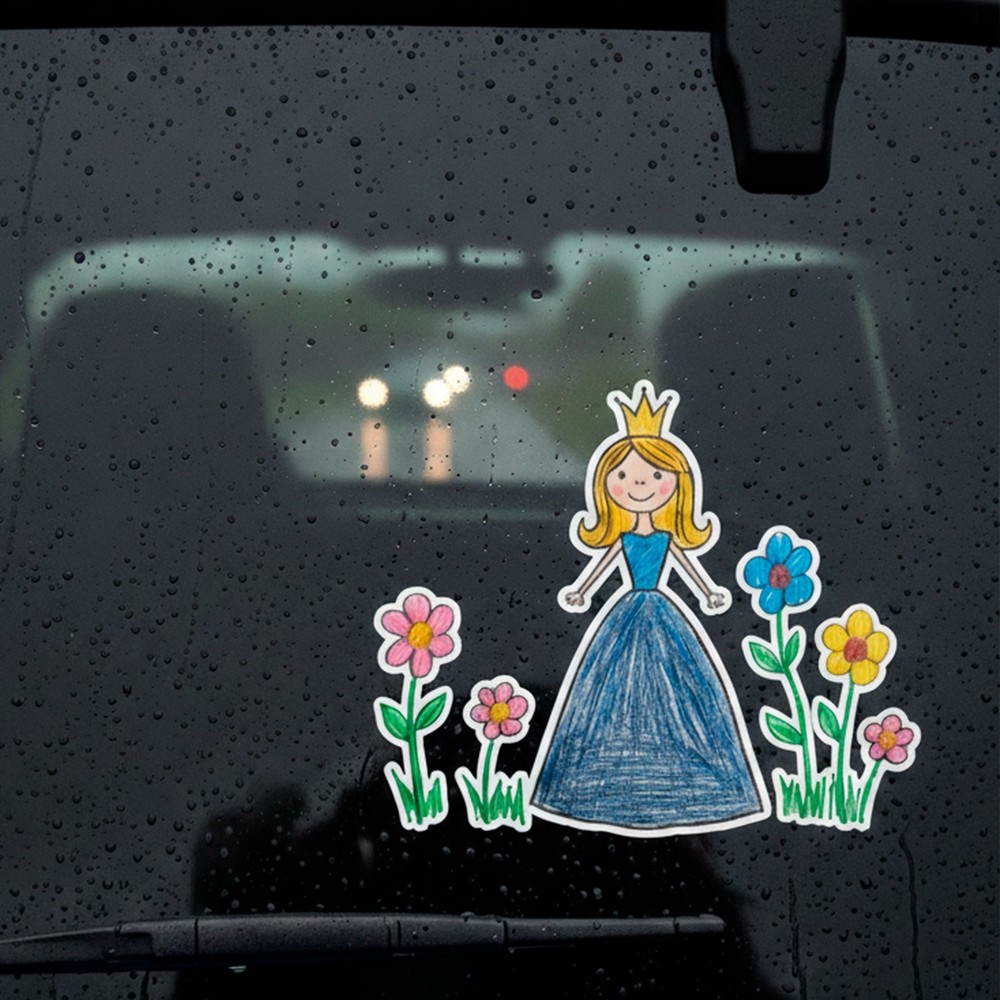 Custom Kids Artwork Stickers – Waterproof Vinyl, Personalized Gift