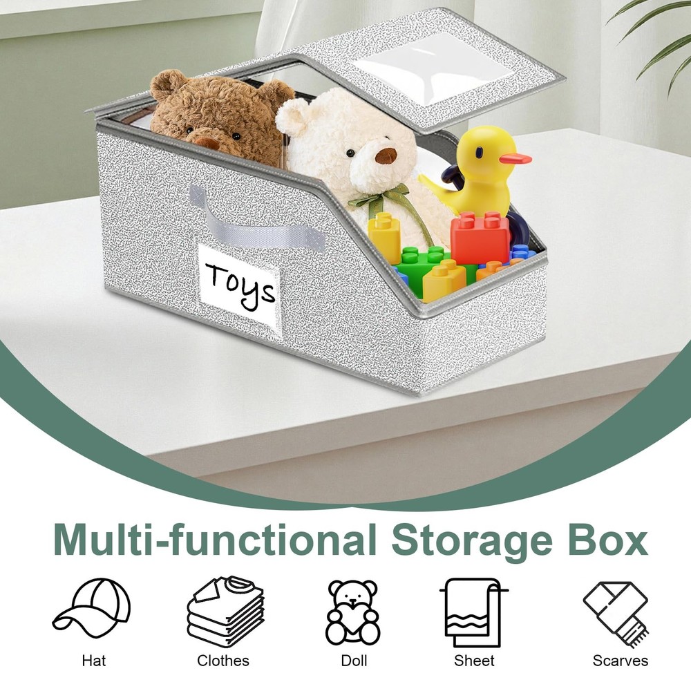 Hat Organizer for Baseball Caps 1PCS Stackable Storage with Clear Window Lid,...