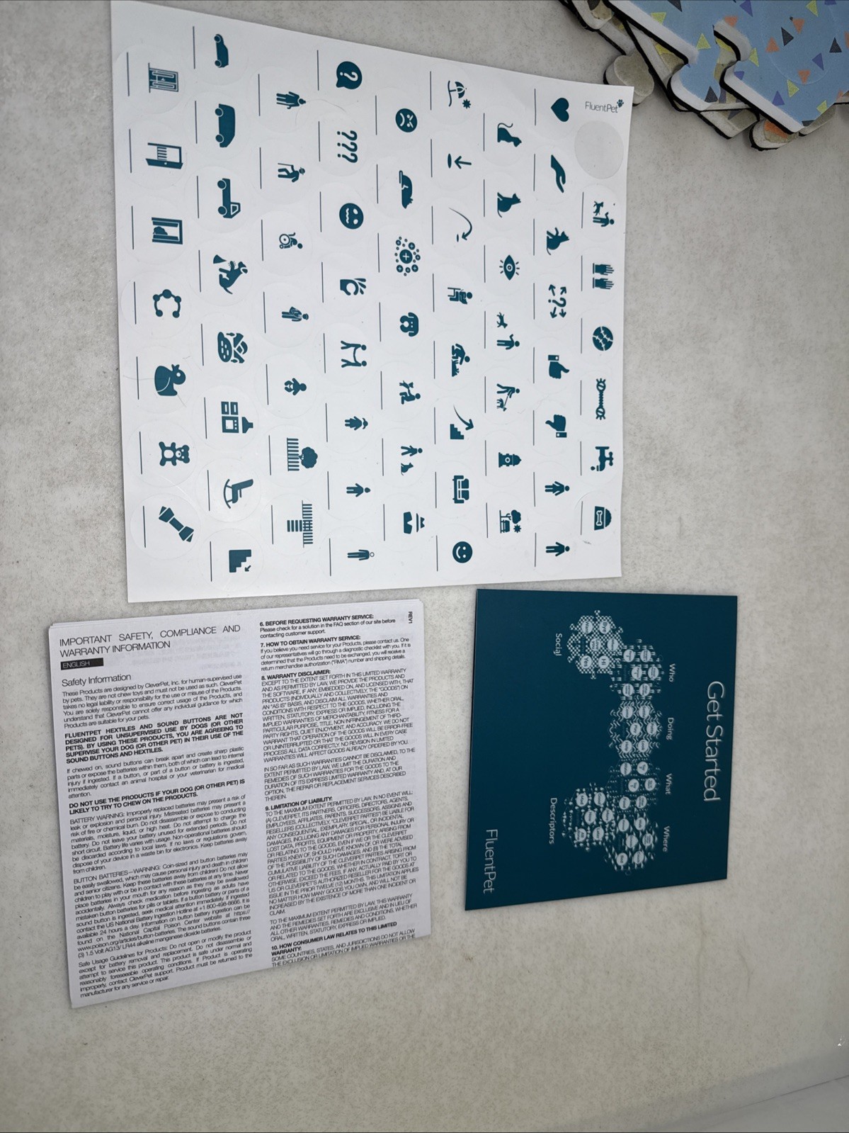 Fluent Pet Let’s Teach Them to Talk Buttons Set