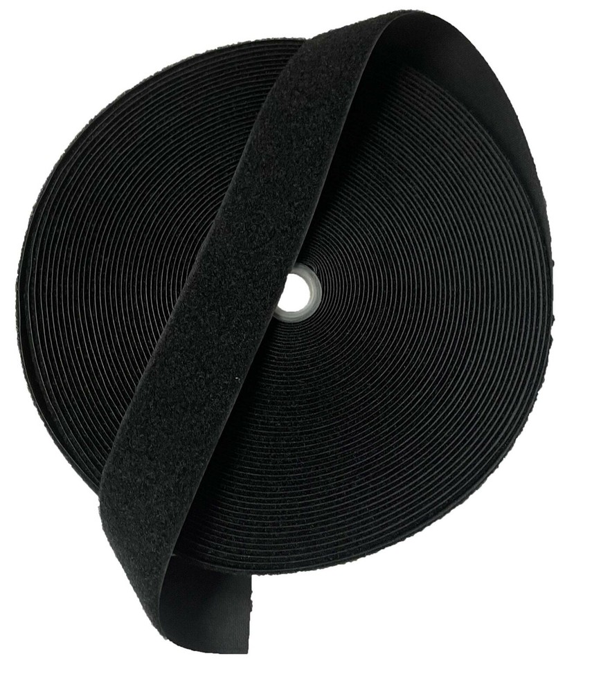 50mm - 2" Black - Loop ( Military / Defence Standard / Fluffy