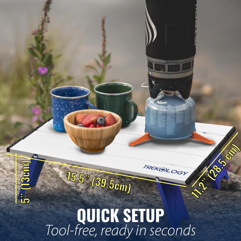 Portable Beach Table Mini Folding Beach Table for Sand Compact Foldable Desig...