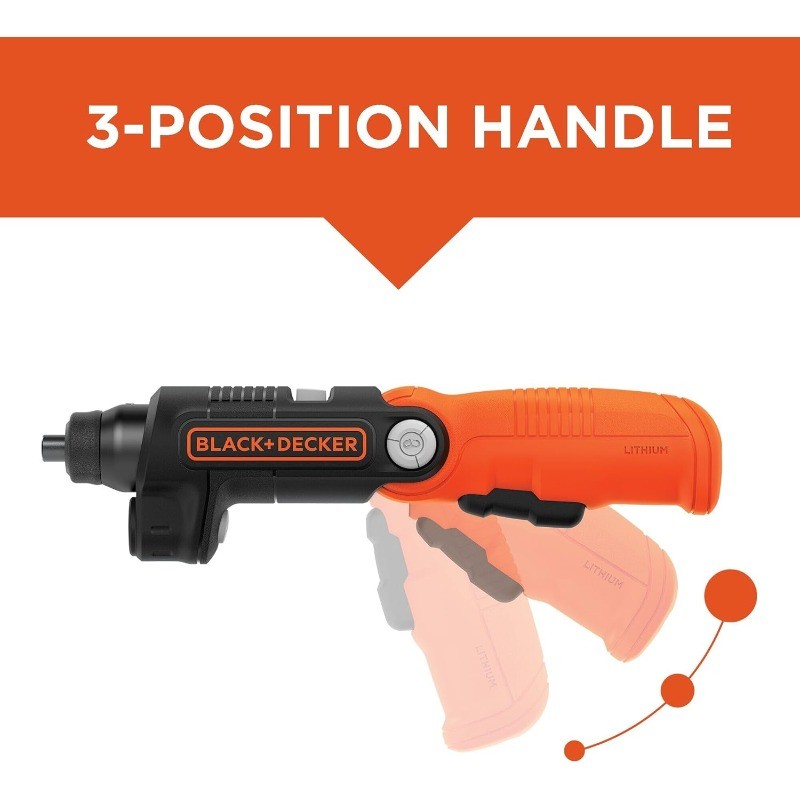 BLACK+DECKER BDCSFL20C 4V MAX Cordless Screwdriver LED
