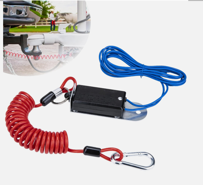 4 ft Trailer Breakaway Switch Cable for RV Electric Brake