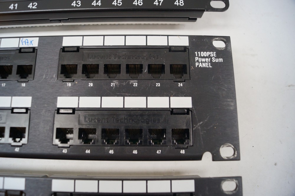 LOT (3) ICC Lucent Cat5e Patch Pack 1100PSE Power Sum Panels WORKING B343