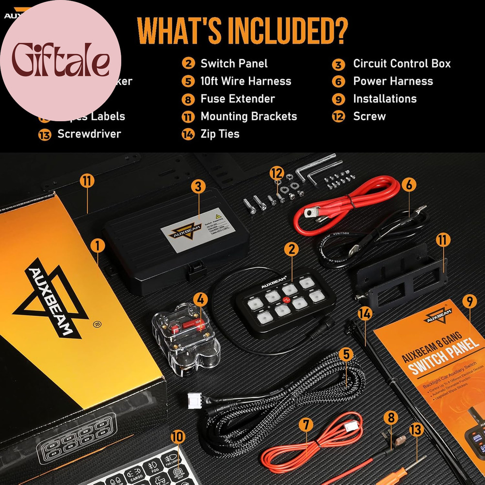 8 Gang Switch Panel BA80 Automatic Dimmable LED Touch Control Panel Box Electron