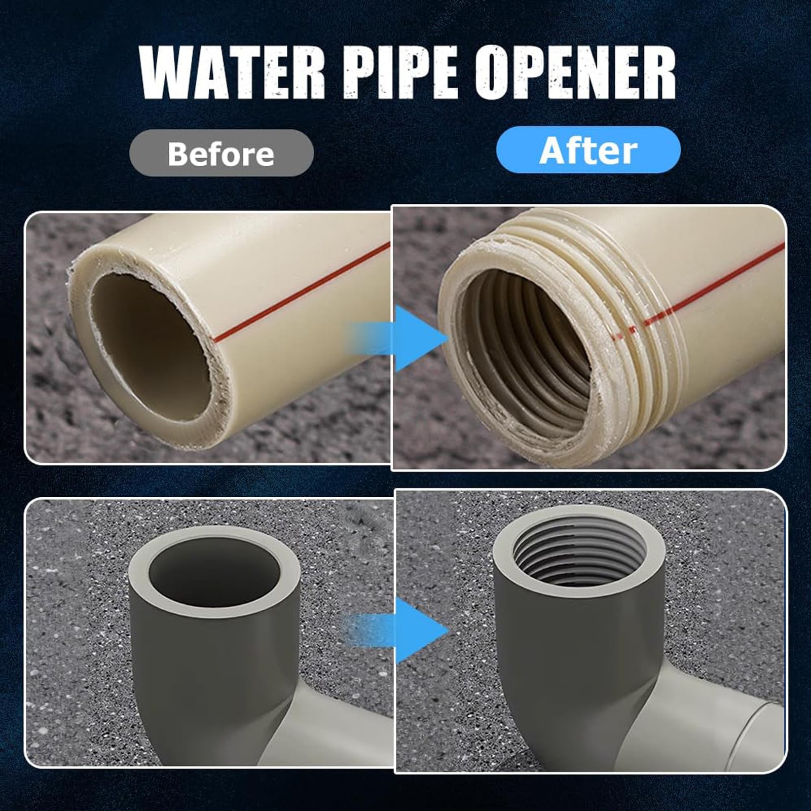 Integrated Internal & External Pipe Threading Tool,Pipe Thread 3/4 inch