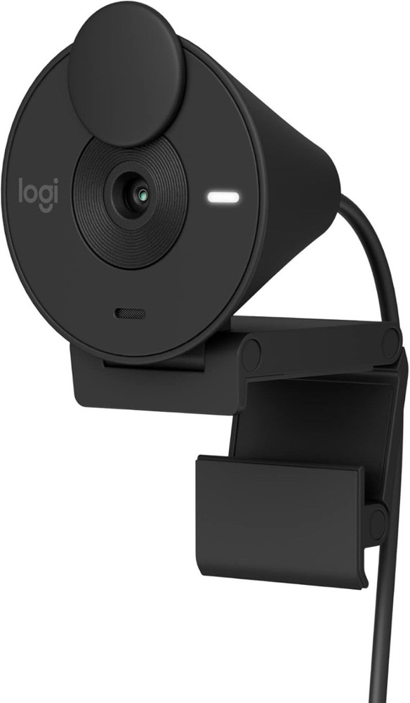 Full HD Webcam with Privacy Shutter, Noise Reduction Microphone, USB-C