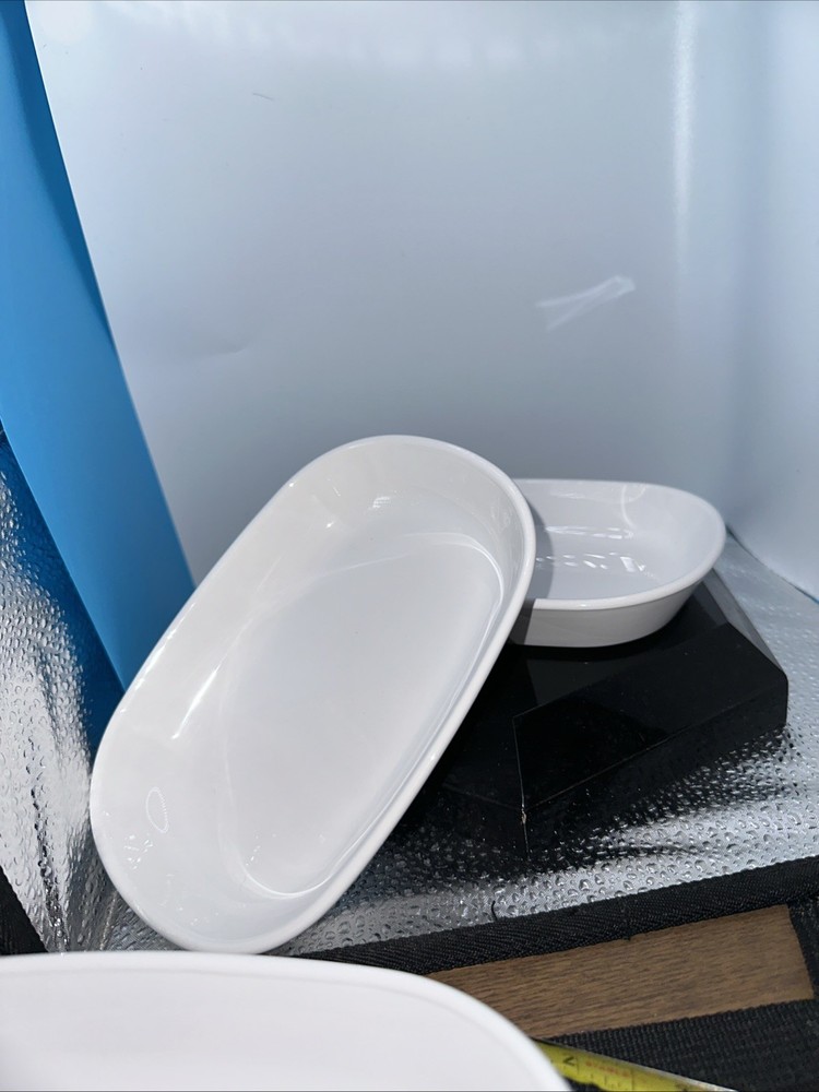 Corning Ware Sidekick White Single Serve Baking Dish P-140-B One Pair