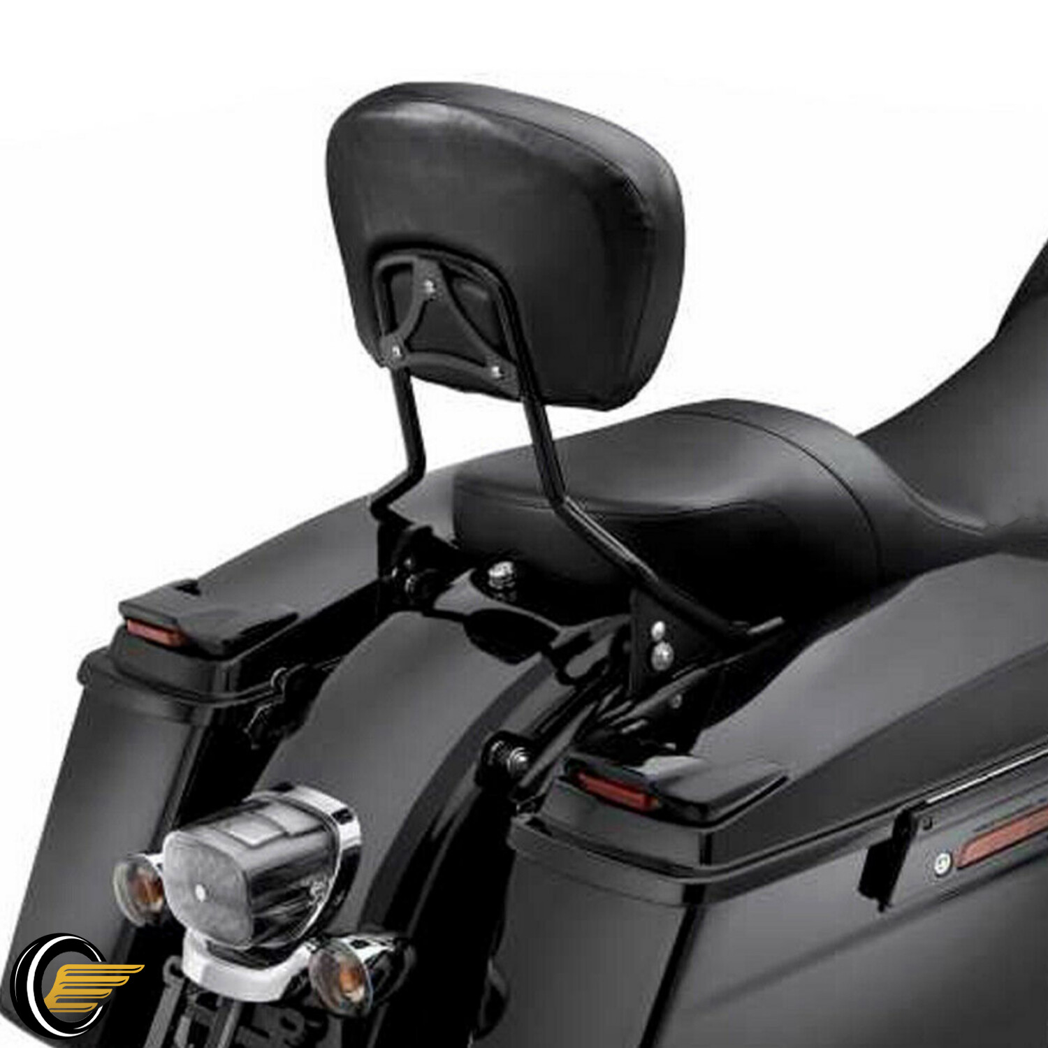 Detachable Passenger Backrest Sissy Bar For Harley Street Glide Road King 09-26