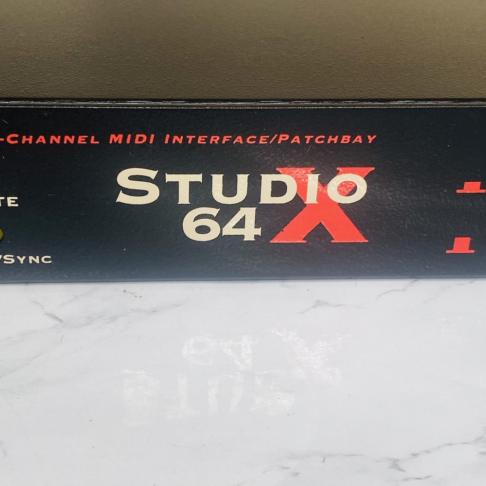 OPCODE STUDIO 64X 64-Channel Midi Interface Patchbay No Power Supply W/ Box