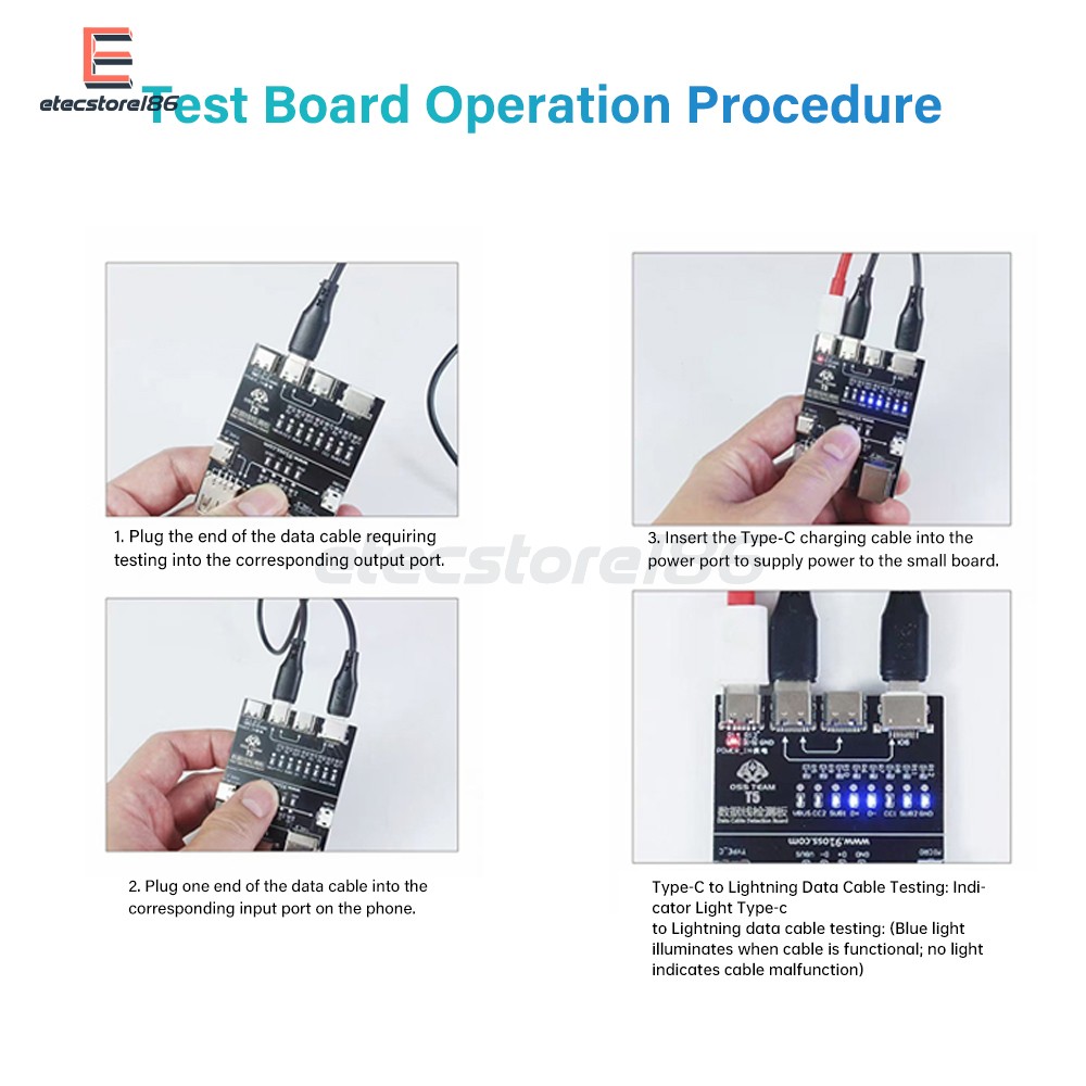 T5 Multifunctional Interface Cable Detection Module Data Cable Abnormal Testing