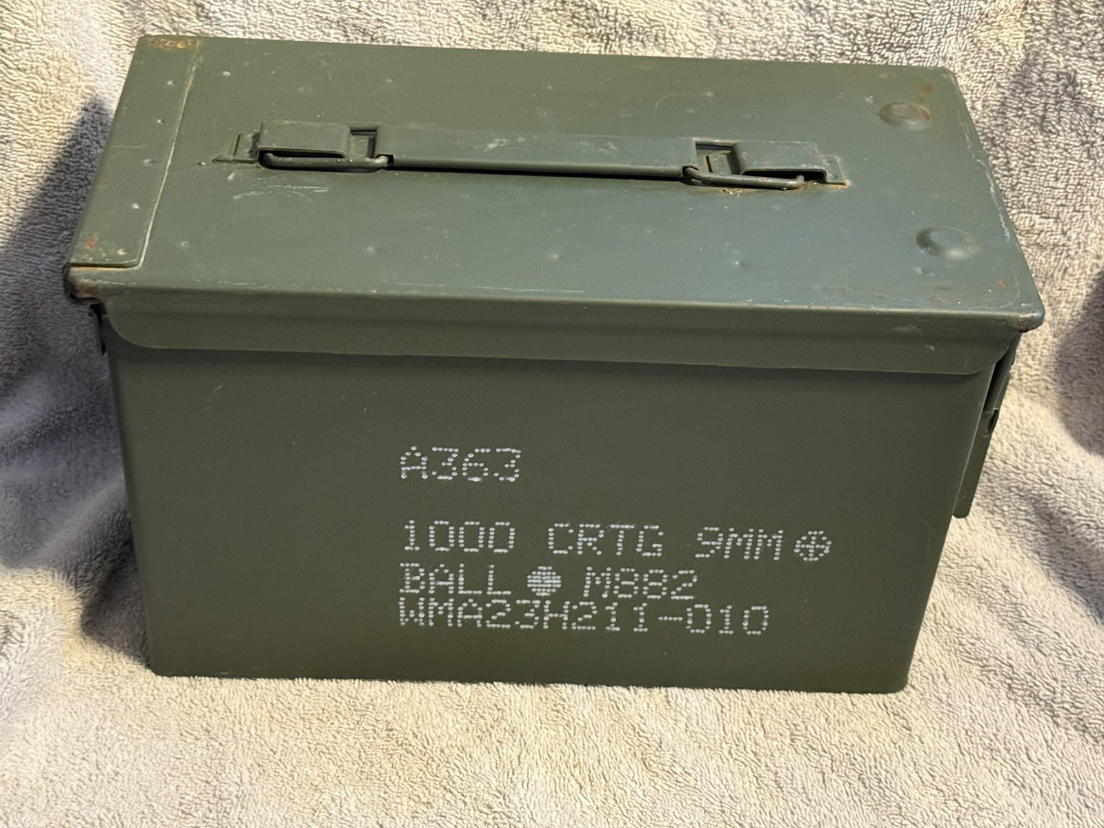 Genuine Military Metal M2A1 / M2A2 Ammo Can, .50 cal, 5.56mm *Great Storage*