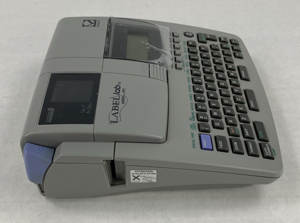 K-Sun Label Lab 6000 XL PC Professional Label Maker Untested