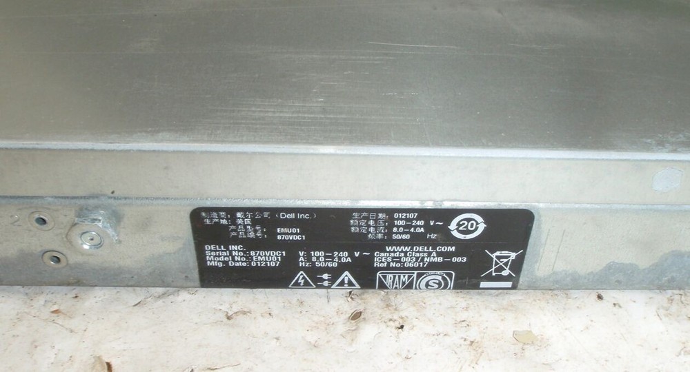 Dell PowerEdge 1950 Server Blade Model EMU01