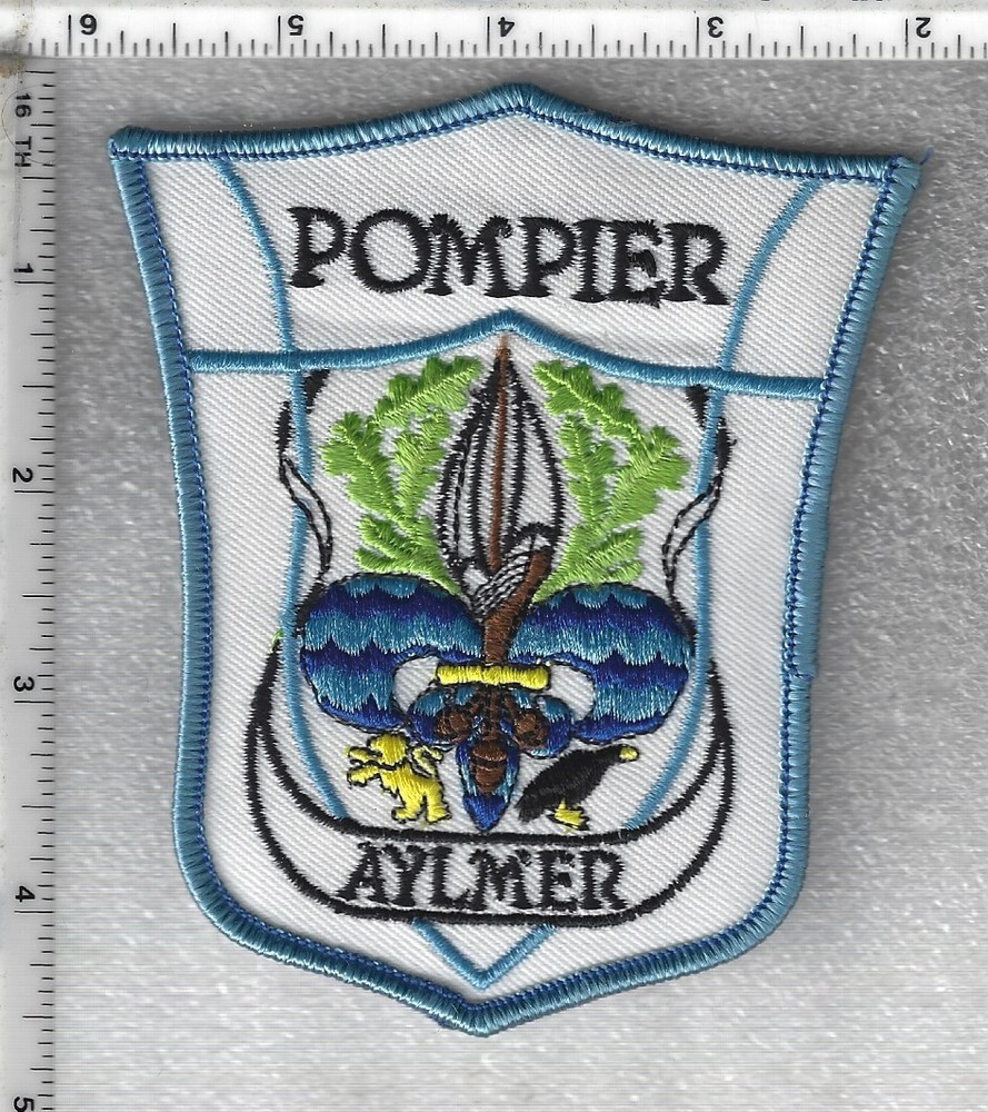Pompier (Firefighter) Alymer  (Quebec, Canada)  Shoulder Patch
