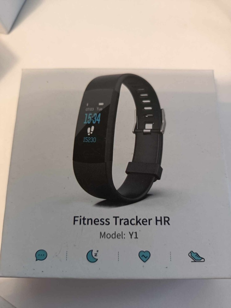 Fitness Tracker HR Model Y1 Activity Tracker Black- (Purple)