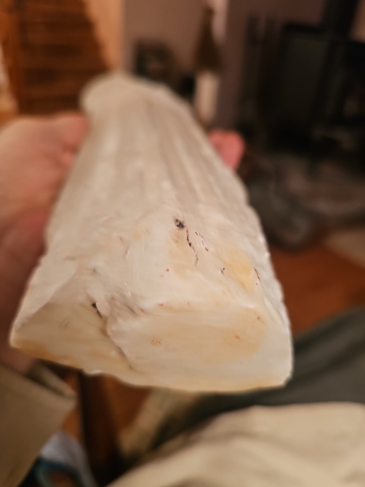Selenite Log Stick 16" Raw
