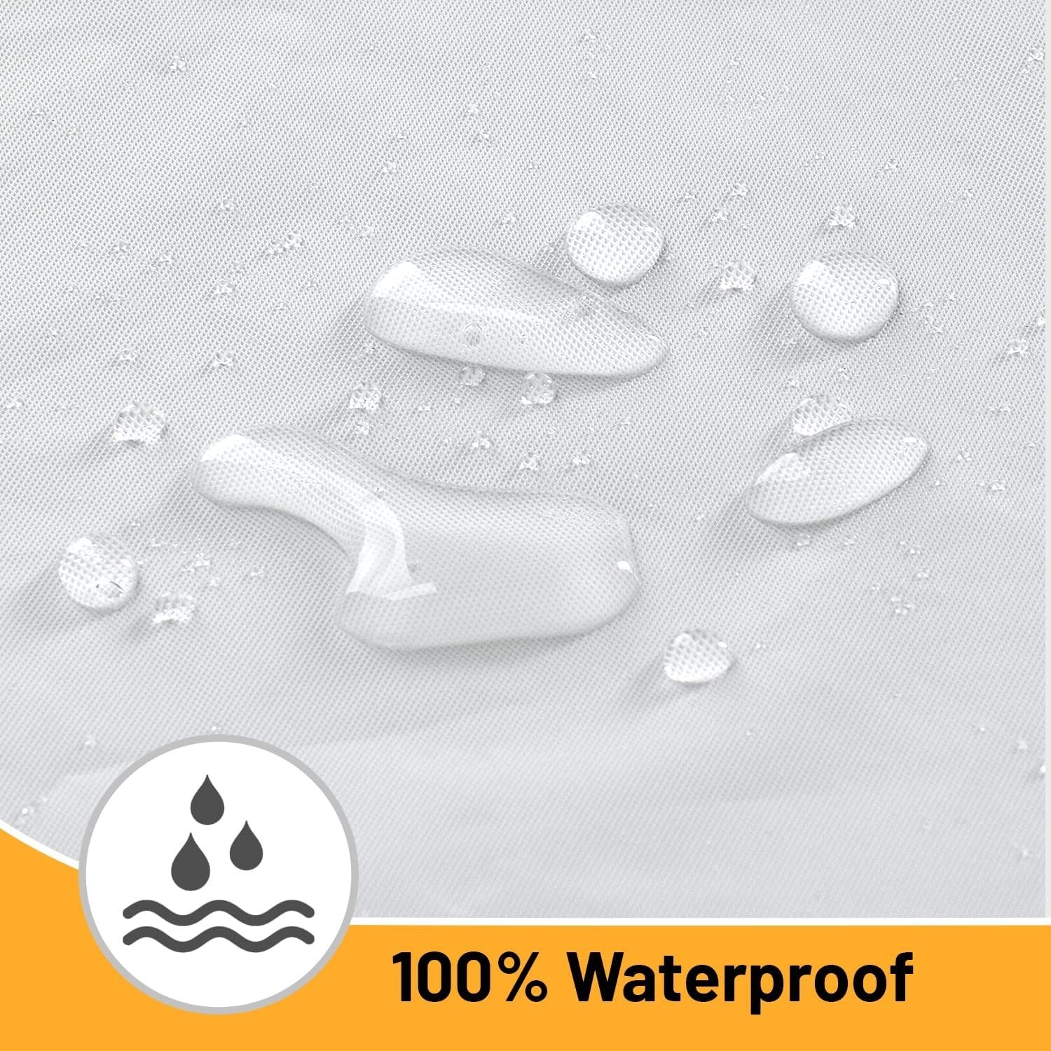 Bulk Lot of 12 Premium PEVA Waterproof Shower Curtain Liner with Metal Grommets