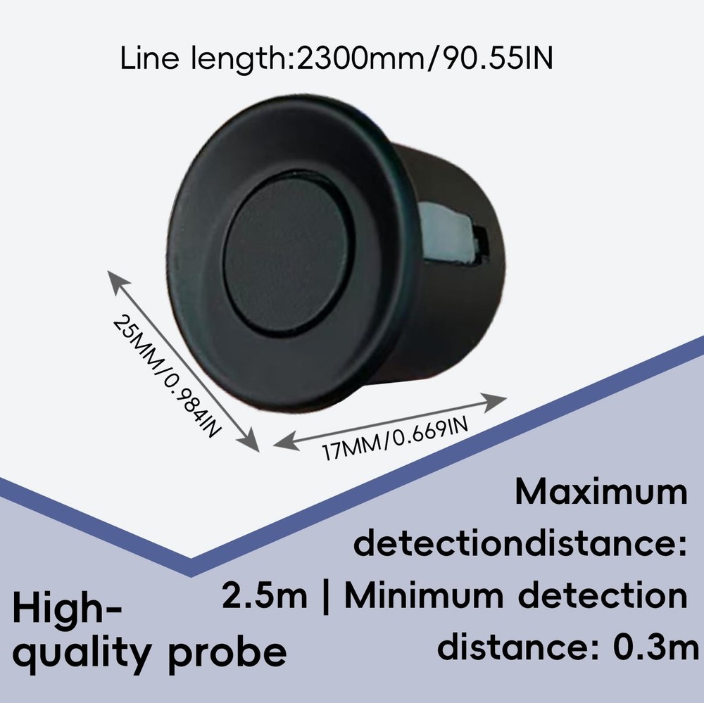 Parking Sensor Kit Backup Sensor Kit Reverse Sensor for Car 18 Color Options ...