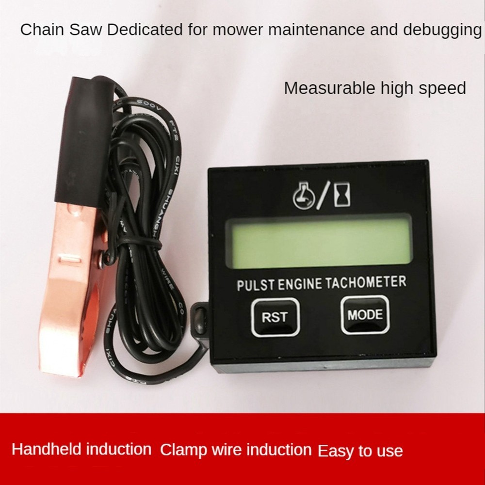Digital Gasoline Engine Tachometer Resettable Inductive Contact Tachometer6110