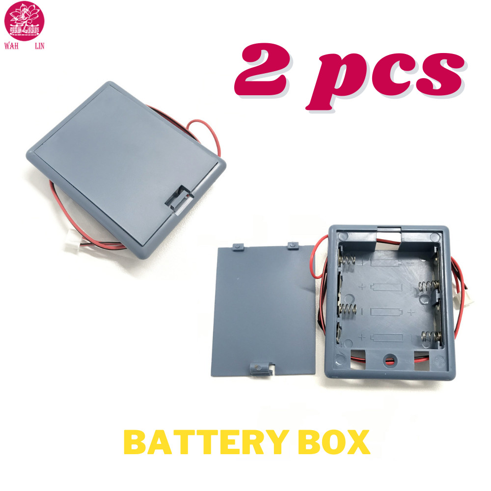 2PCS 4 AA Cell Battery Holder for Safety Box, Values Safe & Other Electronics