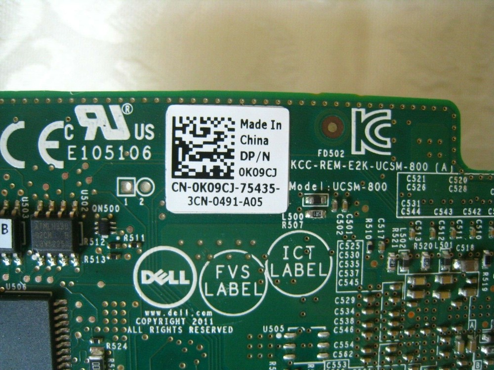 DELL K09CJ H310 Mini Mono Raid Controller Card