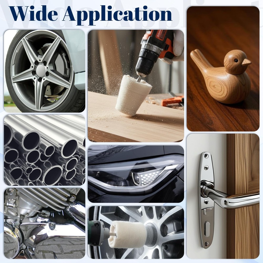 11 Pcs Buffing Wheel for Drill, Drill Buffer, Multi-Specification Wheel Kit w...