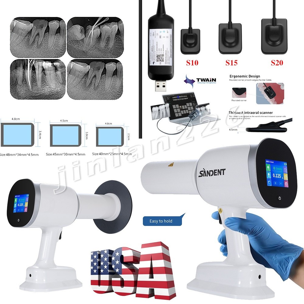 Dental X Portable Rayos Digital Machine Imaging High Frequency+Shield / Sensor