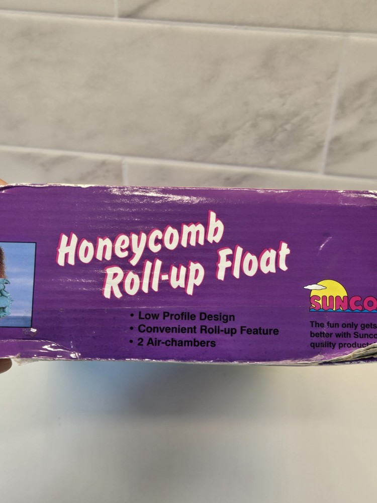 Vintage 1996 Sunco Honeycomb Roll-up Float Pool Float L-8288