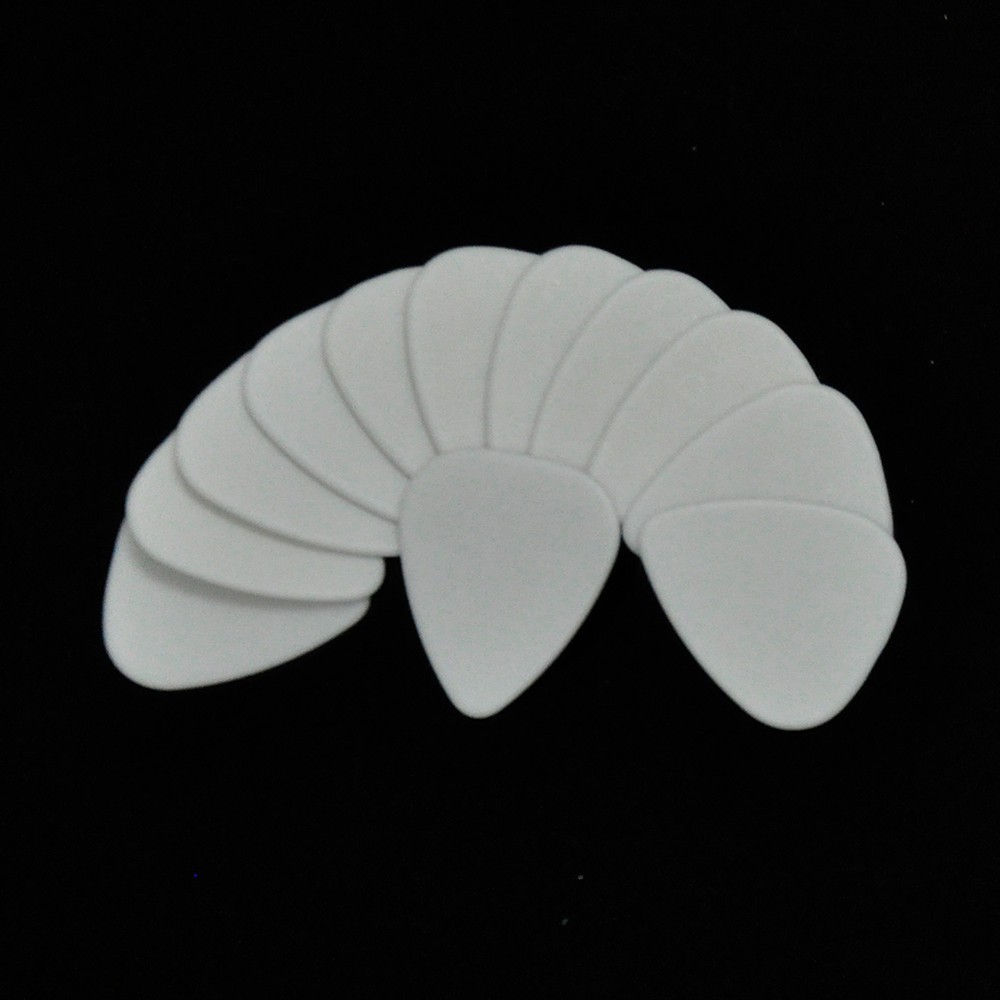 100pcs Solid White 1.5mm Heavy Delrin Standard Guitar Picks Plectrums