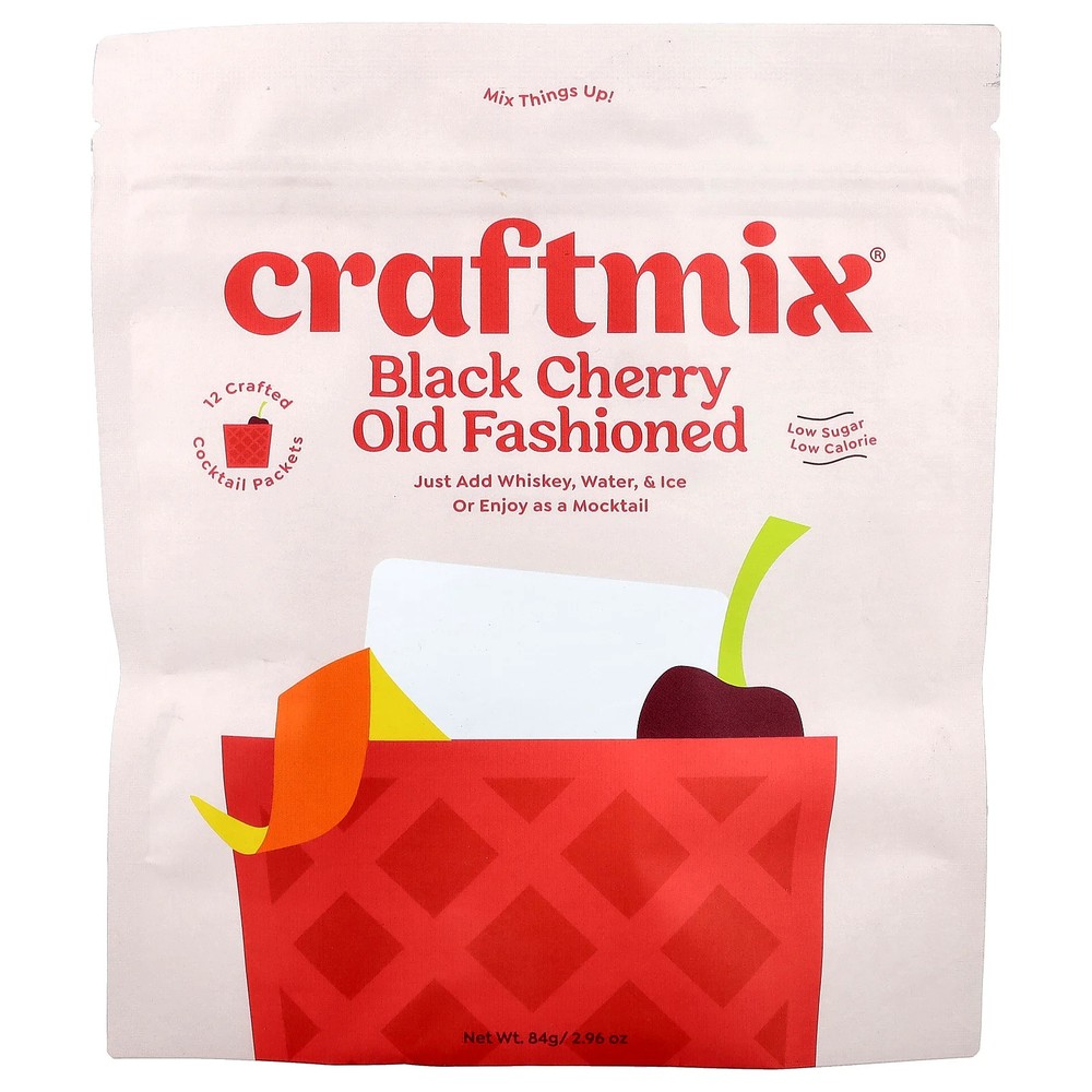 Black Cherry Old Fashioned, 12 Packets, 0.25 oz (7 g) Each