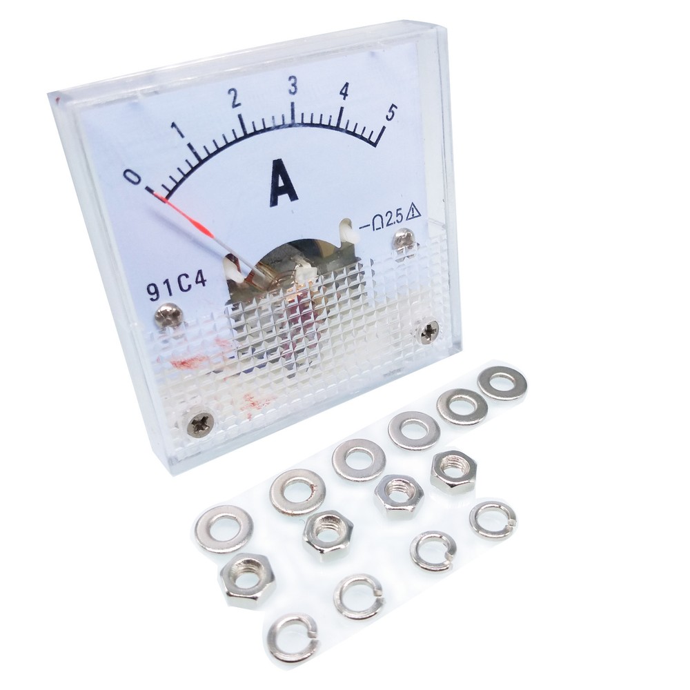 NJ STOCK DC 0 ~ 5A Analog AMP Current Pointer Needle Panel Meter Ammeter 91C4
