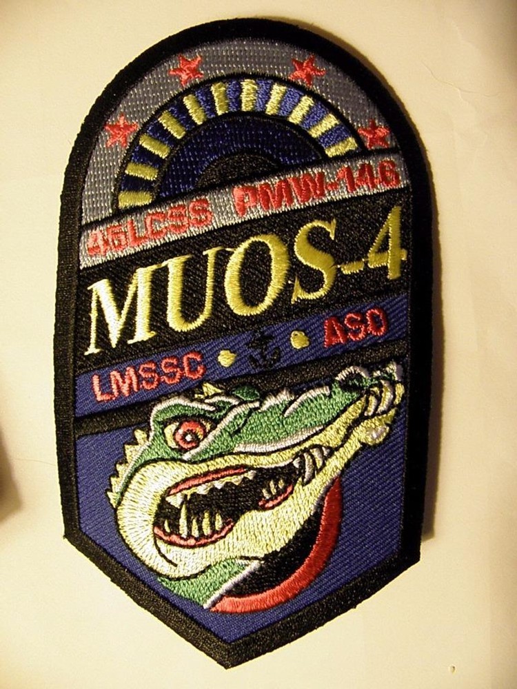 NIGHT GATOR MOBILE USER OBJECTIVE SYSTEM MUOS-4 LCSS MISSION SPACE PATCH
