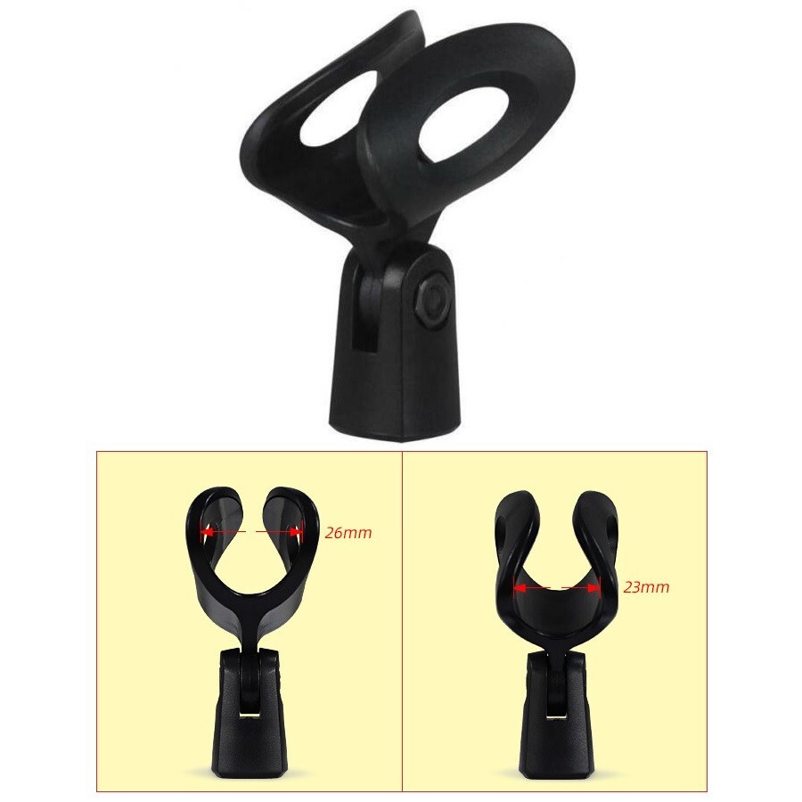2 Pack Microphone Clip Holder Clamp Mount for Vocal Microphones e935, e945, e965