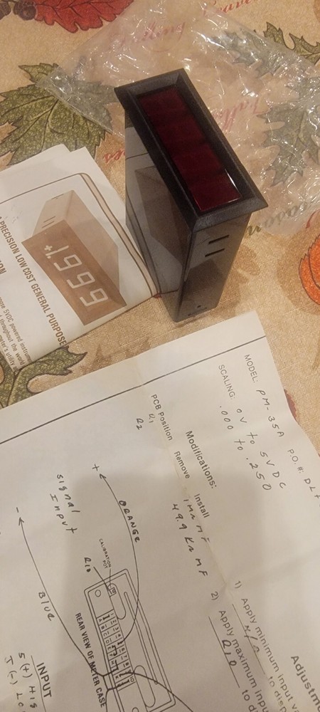 TEXMATE PM-35A PANEL METER