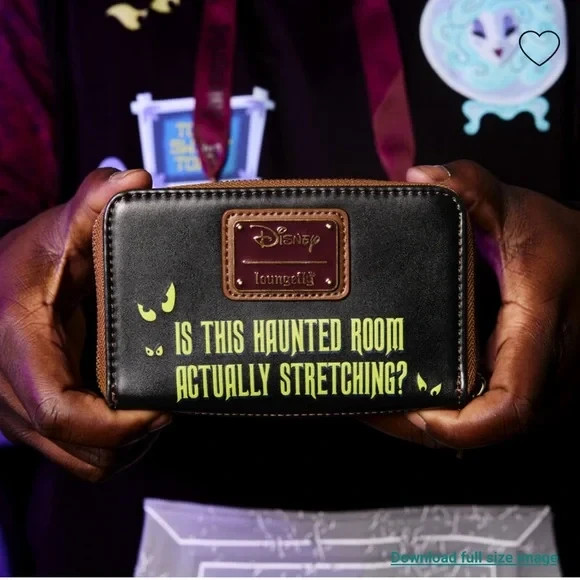 Loungefly Disney Haunted Mansion Stretching Portraits Zip-Around Wallet
