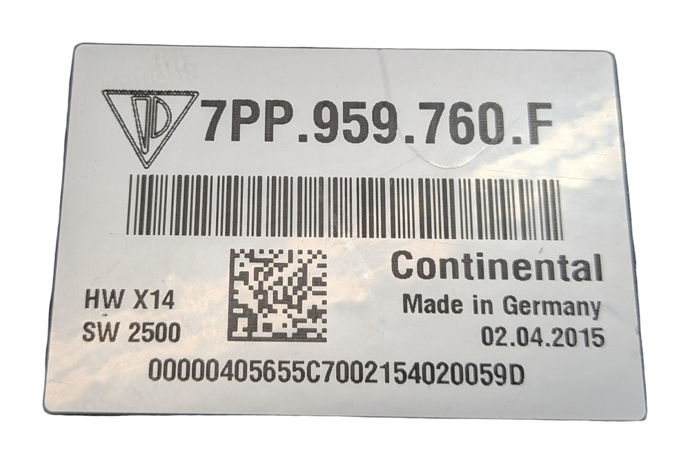 2015 PORSCHE MACAN (95B) FRONT RIGHT PASSENGER SEAT CONTROL MODULE COMPUTER