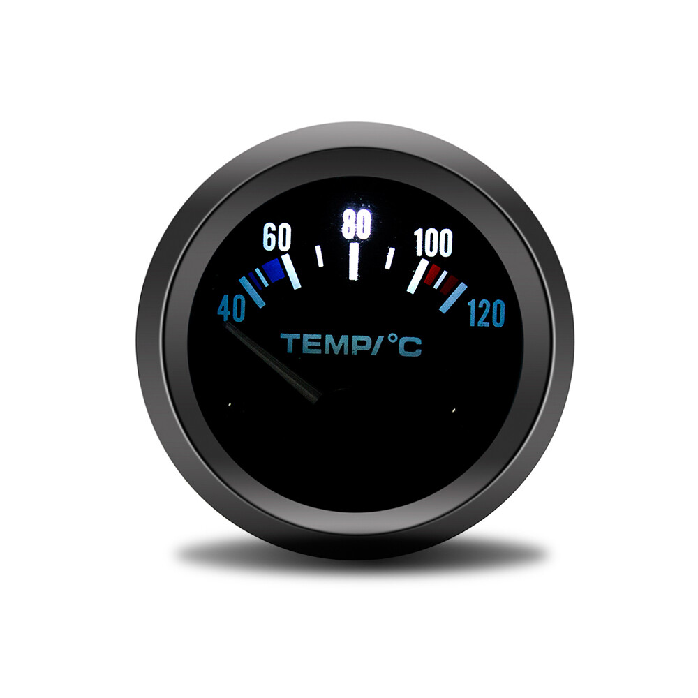2'' 52mm Pointer White Digital LED Electronic Water Temp Temperature Gauge 12V