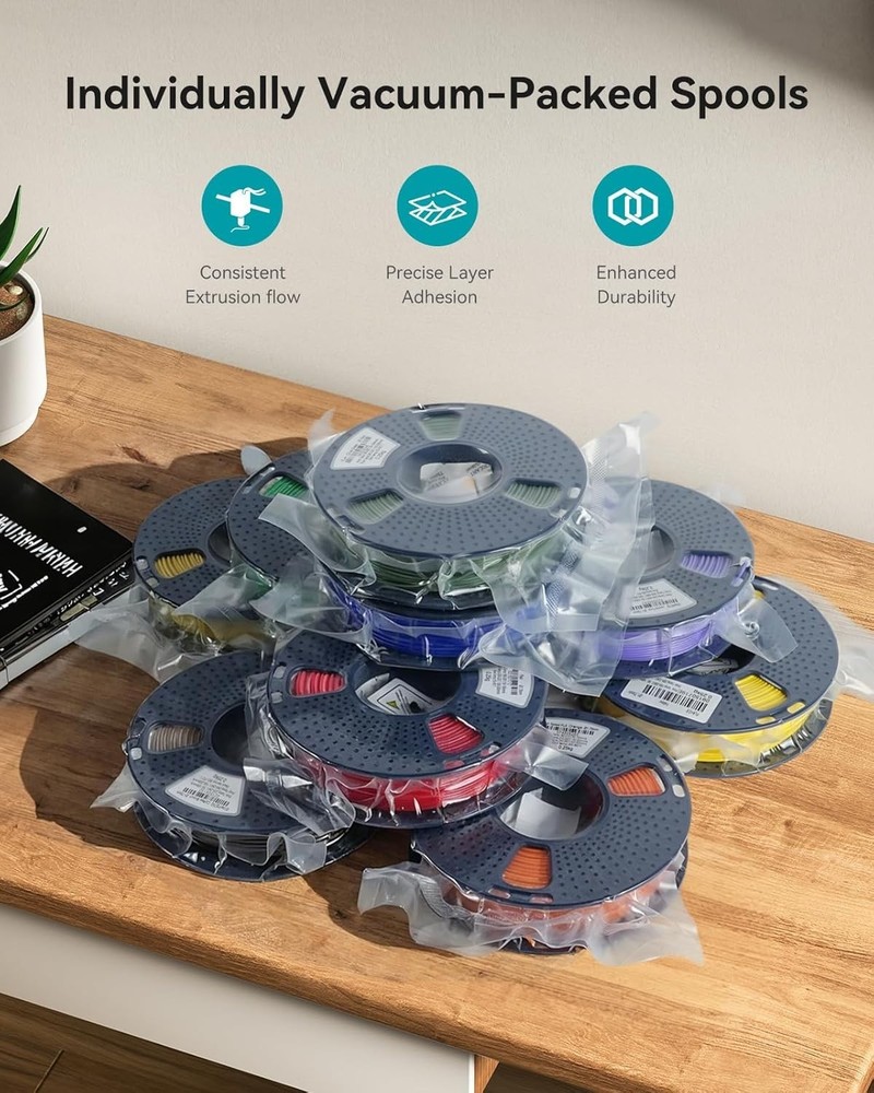 SUNLU Glow PLA Filament 1.75mm Bundle,3D Printer Filament Bundle Multicolor, ...